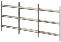 Alberts 553708 Fenstergitter Venlo | ausziehbar | galvanisch blau verzinkt | 450 x