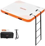 VEVOR Aufblasbares Schwimmdock, 1,82 x 1,52 m Dockplattform, rutschfeste