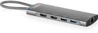 DIGITUS USB-C Docking Station &ndash; 9-Port &ndash; 2X HDMI 2.0, 5X USB 3.2 Gen 1 | 1x...