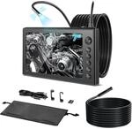 VEVOR Triple Lens Endoskopkamera mit 7 Zoll Bildschirm, 5000mAh Akku