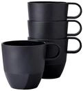 Mepal - Henkelbecher 4 St&uuml;ck Silueta - 1,2 l - Nordic black | Tee- und...