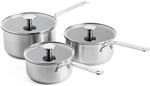 KitchenAid Stainless Steel PFAS-Free Ceramic Non-Stick 16 cm, 18 cm and 20 cm