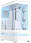 ASUS Prime AP304 ARGB ATX-Geh&auml;use | Wei&szlig; | gew&ouml;lbte Glasscheibe, 4...