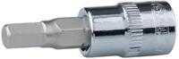 KS Tools 3/8' Chromeplus Bit-Stecknuss Innensechskant 10mm, auf H&auml;nger