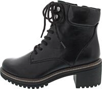 MARCO TOZZI Damen Stiefeletten zum Schn&uuml;ren mit Blockabsatz mit Rei&szlig;verschluss