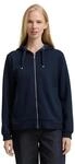 Tom Tailor Damen Hoodie Sweatjacke aus Scuba