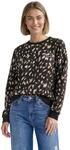 Street One Damen 3018740 Sweatshirt mit Rundhals und Rehprint