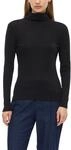 s.Oliver Damen T-Shirt &ndash; Slim Fit, Rollkragen, Langarm