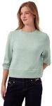 Damen 3/4-Arm Shirt im Strick-Look mit Glitzer