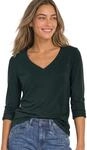 Street One Damen 3232768 Langarm Shirt mit Herzausschnitt