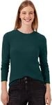 Street One Studio Damen 3232471 Basic Shirt in Unifarbe mit Rundhals (1er Pack)