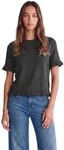 Street One Studio Damen 3231683 Kurzarm Shirt mit Rundhals und R&uuml;schen (1er Pack)