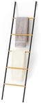 Relaxdays Handtuchleiter, Bambus & Eisen, HBT: 164 x 45 x 2 cm, Dekoleiter 5