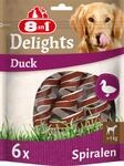 8in1 Delights Duck Kau-Spiralen - gesunder Kausnack f&uuml;r Hunde, hochwertiges
