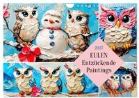 Kalender 2027 &middot; Eulen. Entz&uuml;ckende Paintings | Duftige Eulenbilder im
