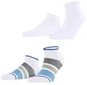 ESPRIT Herren Multi Stripe 2-Pack Sneakersocken Baumwolle atmungsaktiv