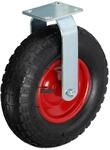 Relaxdays Bockrolle, 3.50-6, Traglast 120 kg, Gummi, Stahlplatte, luftbereift,