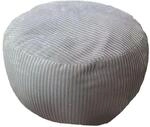 Relaxdays Pouf, Cord, HxD: 35 x 50 cm, Polystyrol-F&uuml;llung, rundes...