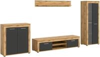 xonox.home - 4tlg. Kombination Jam 35x330x159 cm in Front grau Nb...