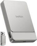 Belkin UltraCharge 10000mAh Magnetische Power Bank, USB-C Port &ndash; Beige | 10K