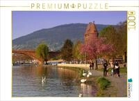 CALVENDO Puzzle Miltenberg, Uferpromenade im Abendlicht | 1000 Teile...