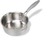 Fackelmann VITA3 Stieltopf &Oslash; 16 cm &ndash; Edelstahl-Kochtopf mit ergonomischem...