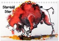 Kalender 2027 &middot; Sternbild Stier | Kraftvolle Stiere in Bewegung &middot; DIN A5 quer...