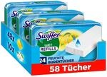 Swiffer Bodenwischer Nachf&uuml;ller Wet, 58 Feuchte T&uuml;cher | Feuchte Bodent&uuml;cher