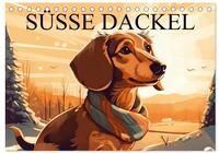 Kalender 2027 &middot; Dackel | Zeichentrick Dackel &middot; DIN A5 quer &middot; CALVENDO
