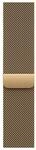 Apple Watch Band - Milanaise Armband - 46 mm - Brillantgold - S/M