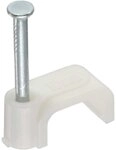 InLine 44021 100er Pack Kabelschelle 10mm eckig, wei&szlig;