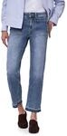 Street One Damen Straight Leg Jeans mit Saumdetail 3818016