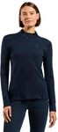 Odlo Merino 260 Thermounterw&auml;sche Damen, 1/2-Zip-Shirt | 100 % mulesingfreie