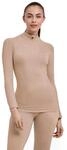 FALKE Damen Wool-Tech High Zip Neck Funktionsshirt Langarm atmungsaktiv