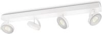 Philips myLiving Clockwork LED 4-er Spotbalken (22 W), dimmbare Leuchte mit 4