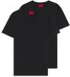 HUGO Herren V T-Shirt, per Pack Schwarz (Black 001), Small (Herstellergr&ouml;&szlig;e:...