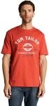 TOM TAILOR Herren T-Shirt aus Baumwolle mit Logo-Print