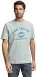 TOM TAILOR Herren T-Shirt aus Baumwolle mit Logo-Print