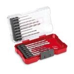 Original Einhell M-CASE 16-tlg. Bohrer-Set (Holzbohrer, Steinbohrer und Metallbohrer