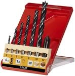 kwb CV Holzbohrer-Set &ndash; Holz-Spiralbohrer f&uuml;r Hartholz und Weichholz, 7-teilig