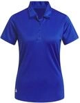 adidas Damen Solides Performance-Poloshirt f&uuml;r Damen, Kurz&auml;rmelig Golfhemd