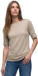Damen Kurzarm Shirt mit Knopfdetail