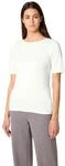 Damen Kurzarm Shirt mit Knopfdetail