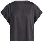 adidas Damen Studio Tee, Black/Grey Six, S