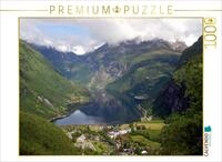 Puzzle &middot; Geiranger Fjord, Norwegen | Blick auf den Geiranger Fjord &middot; 1000...