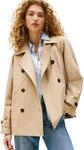 Tommy Hilfiger Damen Trenchcoat Cotton Short Kurz