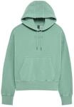 HOODIE FOX LADY WORDMARK OVERSIZED SPEARMINT XS