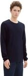 TOM TAILOR Denim Herren Structured roll Edge Knit 1042517