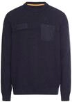 camel active Herren Strickpullover mit Brusttasche | Pullover aus reiner Baumwolle