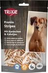 TRIXIE PREMIO Stripes mit Kaninchen & Kabeljau - Glutenfrei - ohne Zuckerzusatz -